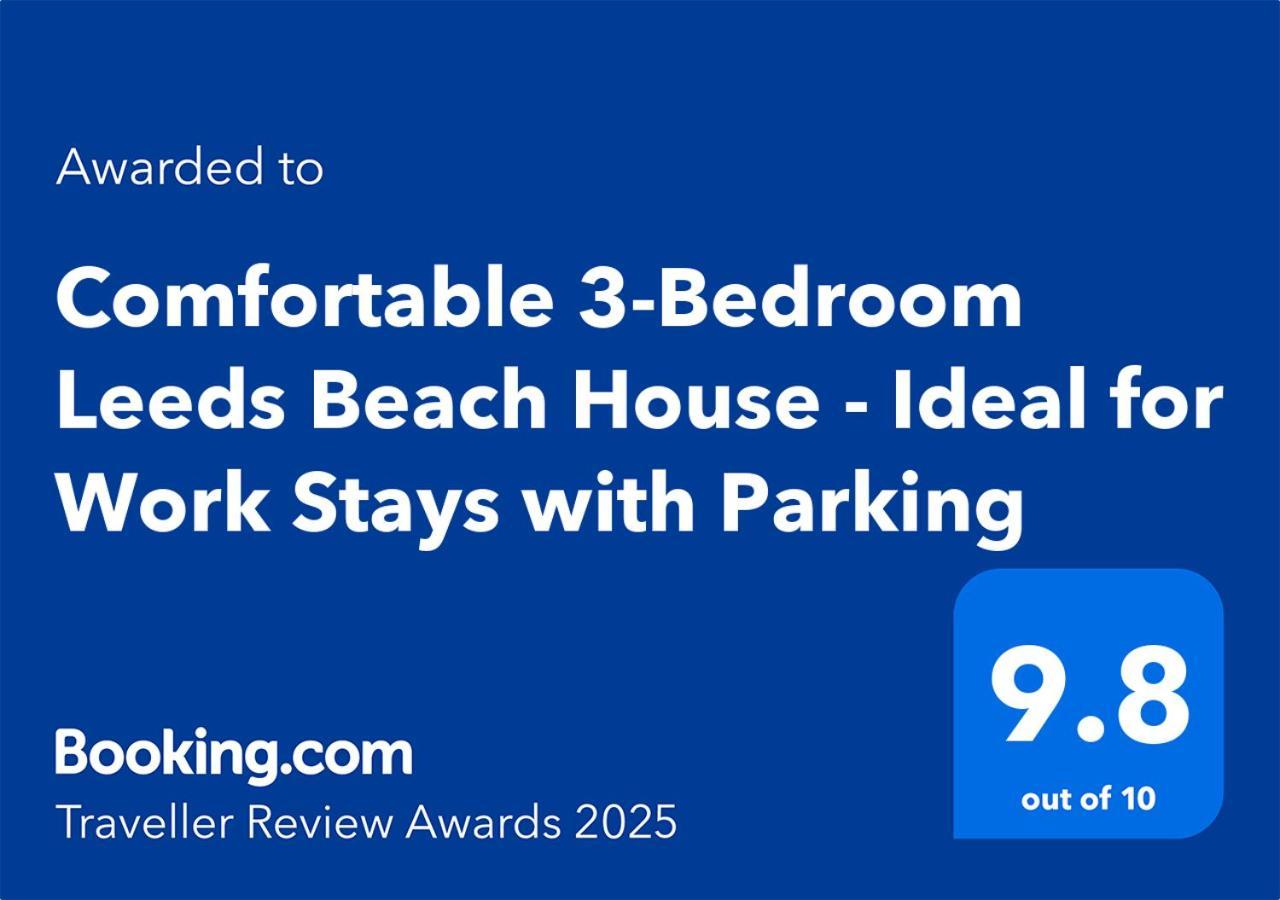 Comfortable 3 Bedrooms Leeds Beach House - Ideal For Family And Contractors - Free Parking For 2 Cars Eksteriør billede